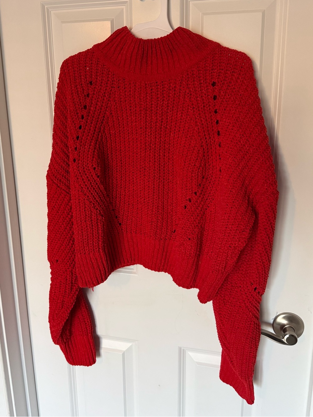 Double Zero Bright Red Knit Sweater